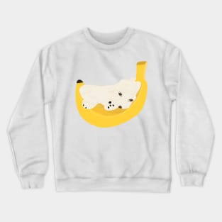 Cute Banana Maltipoo Crewneck Sweatshirt